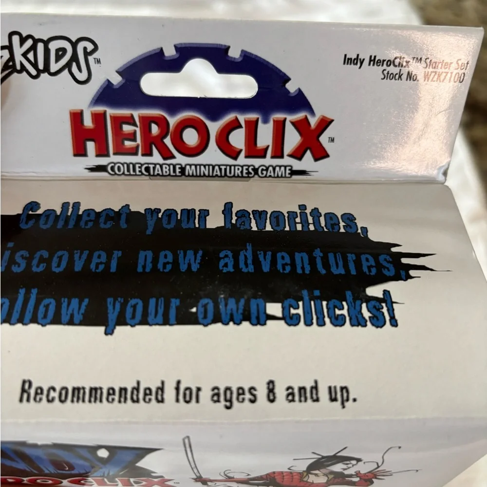 HEROCLIX. INDY. Comics starter‎ set sealed by Wiz kids.